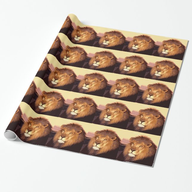 Papel De Regalo Pintura de León (Desenrollado)