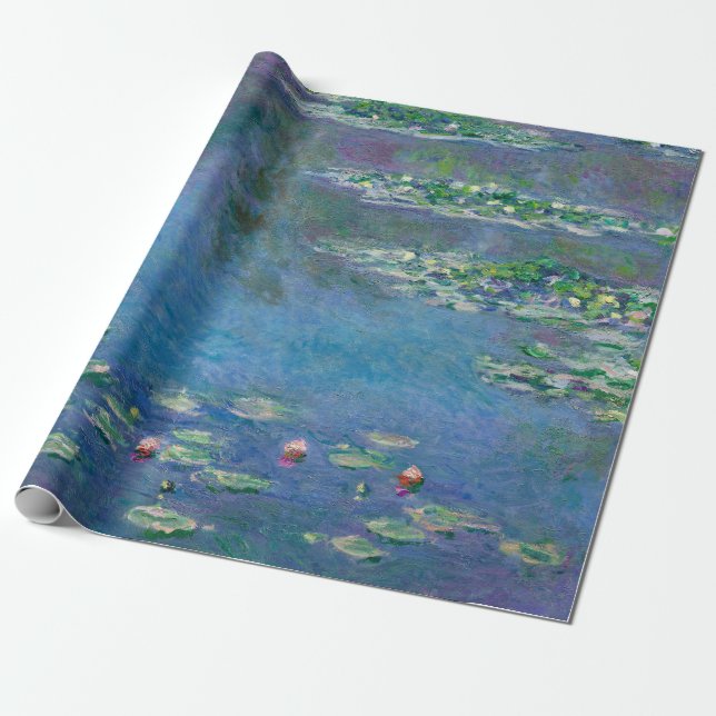 Papel De Regalo Pintura de los alilies de agua de Monet (Desenrollado)