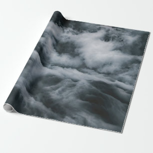 Papel De Regalo Pintura de nubes grises