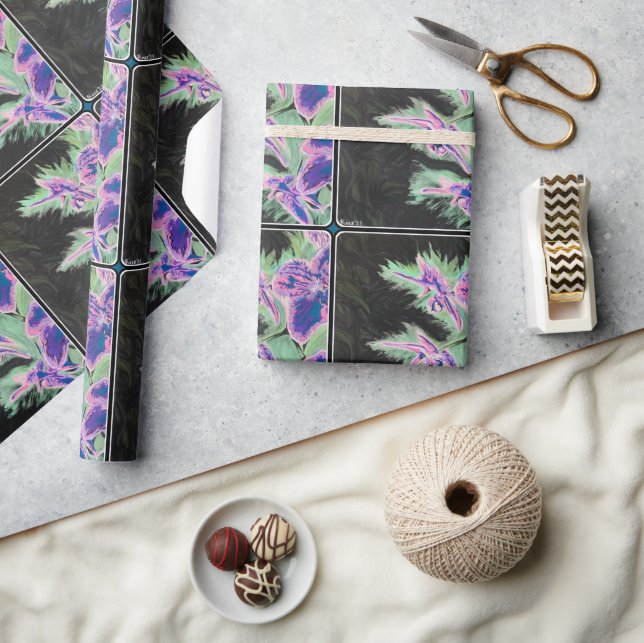 Papel De Regalo Pintura de 'Orquídea tropical' en un (Artesanía)