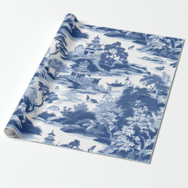 Papel De Regalo Pintura de paisajes orientales de Chinoiserie