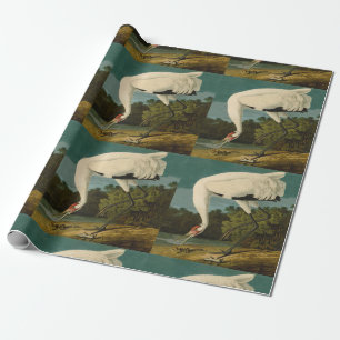 Papel De Regalo Pintura de pájaro de Crane Audubon