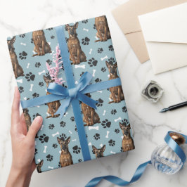 Papel De Regalo Pintura de perro maliní belga imprime todas las oc