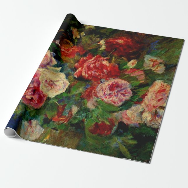 Papel De Regalo Pintura de Pierre Renoir, Rosas, (Desenrollado)