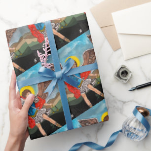 Papel De Regalo Pintura de San Miguel Arcángel por Alfred Fox