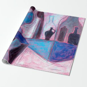 Papel De Regalo Pintura de vida y dibujo de un embotellamiento est