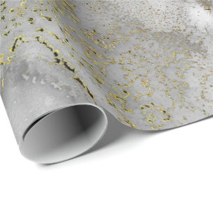 Papel De Regalo Pintura líquida de cobre de tinta blanco negro gri