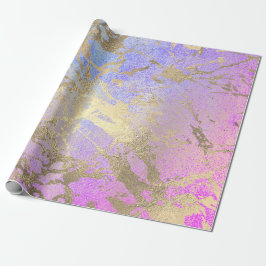 Papel De Regalo Pintura rosa de Rubor brillante de mármol rosa dor