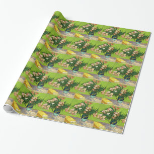 Papel De Regalo Pintura Vintage De Van Gogh Flores Enredaderas