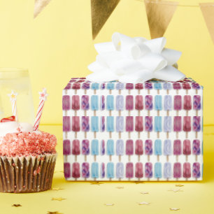 Papel De Regalo Pinturas de acuarela de paletas vibraciones verani