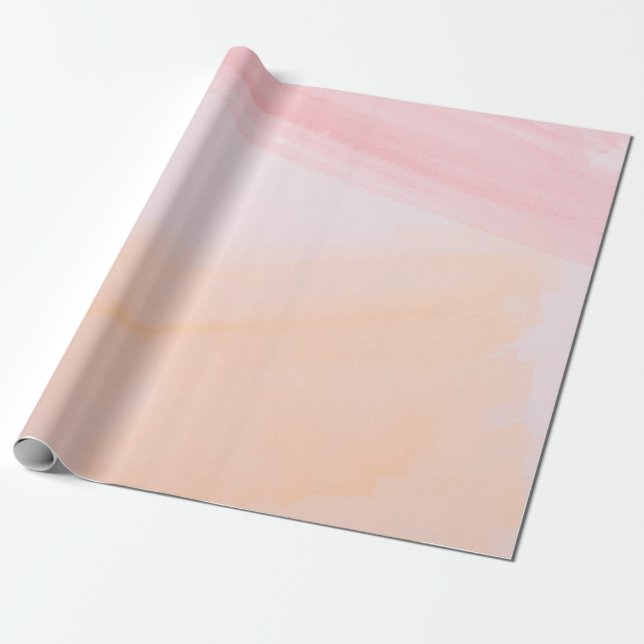 Papel De Regalo Pinturas rosas y naranjas (Desenrollado)