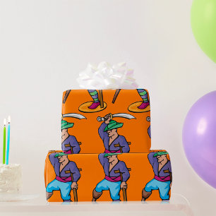 Papel De Regalo Pirata con Pierna de Palo y Espada