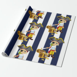 Papel De Regalo Pirata fiesta