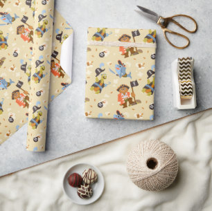 Papel De Regalo Piratas Personalizados divertidos