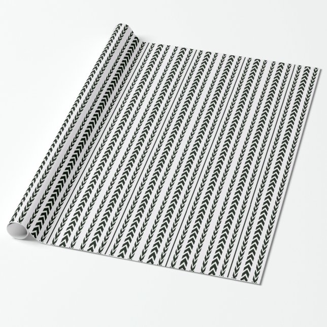 Papel De Regalo Pisada negra del neumático (Desenrollado)