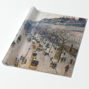 Papel De Regalo Pissarro - Boulevard Montmartre, Mañana de Inviern