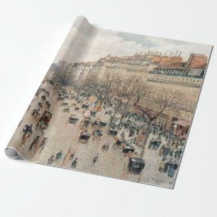 Papel De Regalo Pissarro - Boulevard Montmartre, Sol de Tarde
