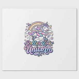 Papel De Regalo Pista de patinaje Unicornio Unicornio Pegatina vec