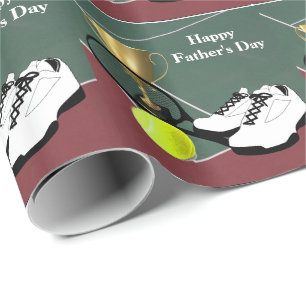 Papel De Regalo Pista de tenis bolas de zapatos regalo del Día del