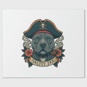 Papel De Regalo Pitbull Salty Dog
