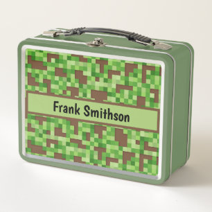 Papel de regalo Pixel Camo para jugadores en verde
