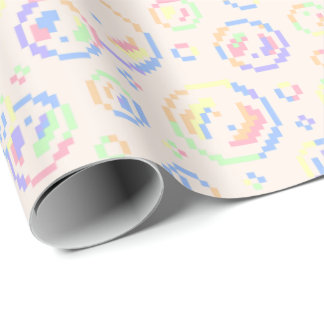 Papel De Regalo Pixel Soap Bubbles Pattern