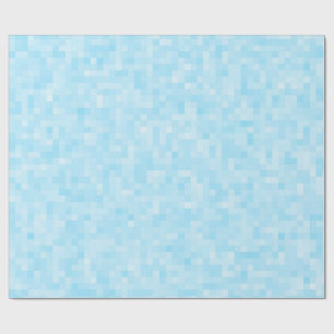 Papel De Regalo Pixelación del mosaico azul