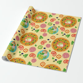 Papel De Regalo Pizza