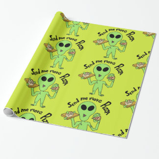Papel De Regalo pizza alienígena