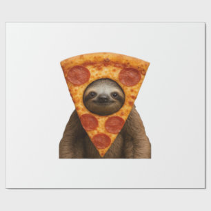 Papel De Regalo Pizza de perezoso divertida broma extraña meme lin