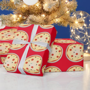 Papel De Regalo Pizza Quesera Patrón de Tarta de Carne con Peppero
