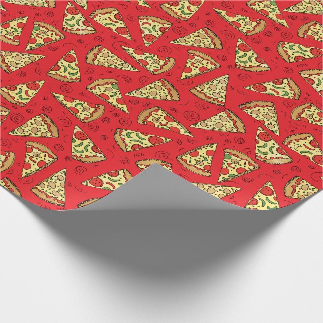 Papel De Regalo Pizza Slices (Esquina)