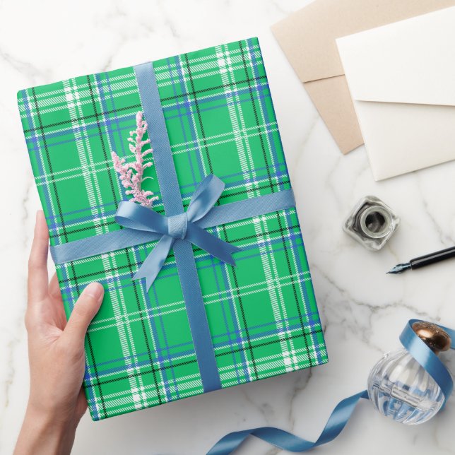 Papel De Regalo Placa azul y verde (Regalar)