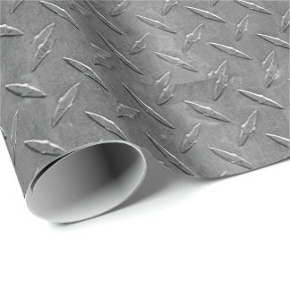 Papel De Regalo placa de diamante gris