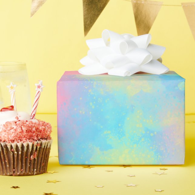 Papel De Regalo Placa de pintura arco iris (Fiesta de cumpleaños )