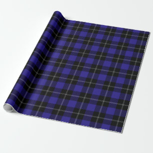 Papel De Regalo Placa real azul negro