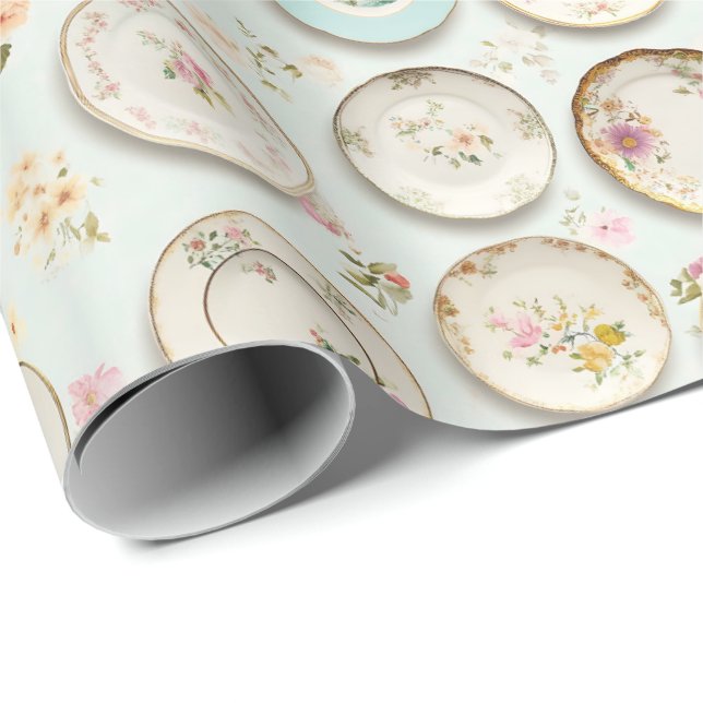 Papel De Regalo Placas de cosecha (Esquina del rollo)