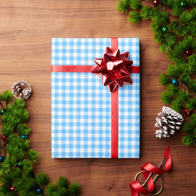 Papel De Regalo Plaid cielo de verano de vida lenta (Regalo de vacaciones)