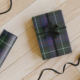 Papel De Regalo Plaid Clan MacKenzie Green Purple Holiday Plaid