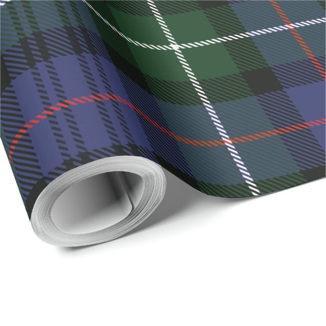 Papel De Regalo Plaid Clan MacKenzie Rustic Holiday Tartán (Esquina del rollo)