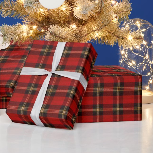 Papel De Regalo Plaid Clásico Navideño (Vacaciones)