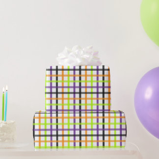 Papel De Regalo Plaid de Halloween 8