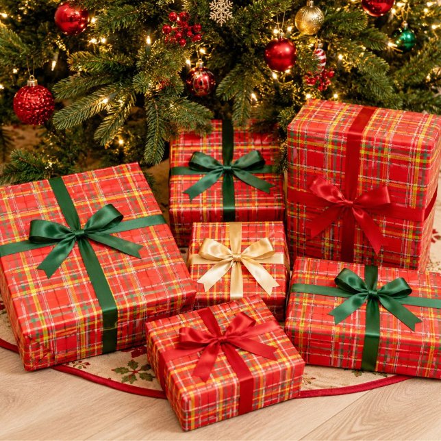 Papel De Regalo Plaid de Hogar en Navidad (Subido por el creador)