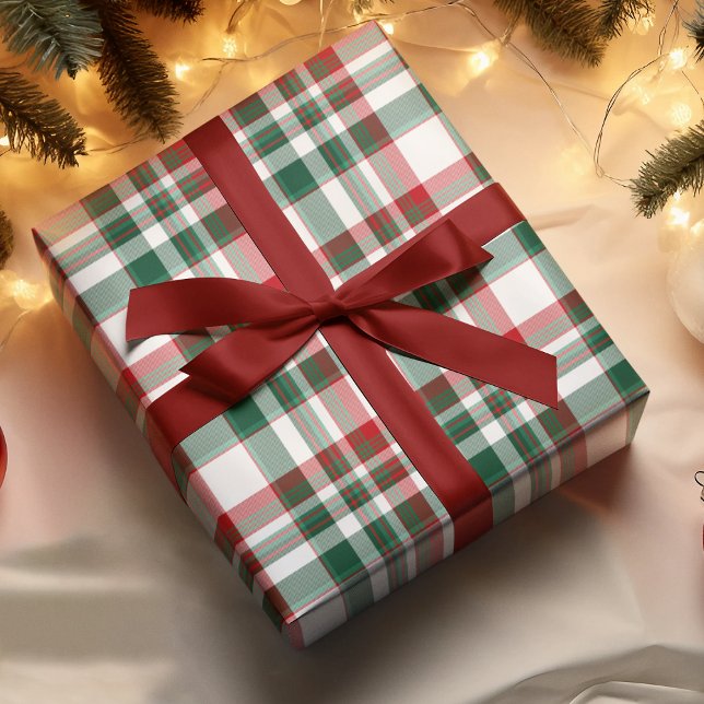 Papel De Regalo Plaid de Navidad Rojo y Verde (Subido por el creador)