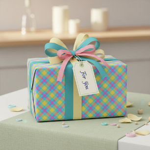 Papel De Regalo Plaid de verano