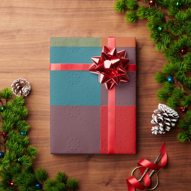 Papel De Regalo Plaid Decorativo (Regalo de vacaciones)