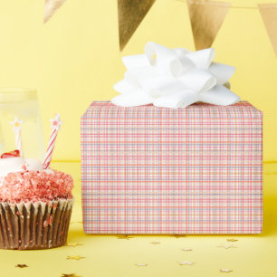 Papel De Regalo Plaid Pastel Bonito