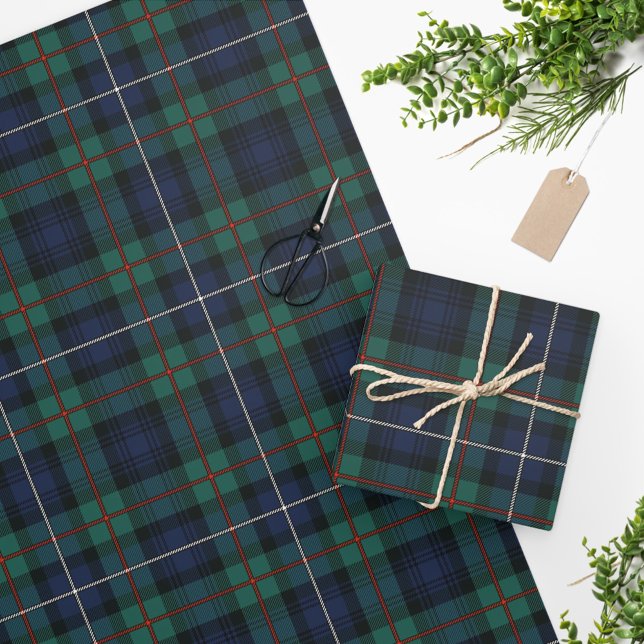 Papel De Regalo Plaid Rustic Clan Robertson Check Tartan (Subido por el creador)