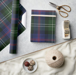 Papel De Regalo Plaid Rustic Clan Sutherland Holidays Tartan