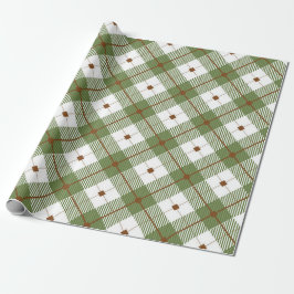 Papel De Regalo Plaid Rústico